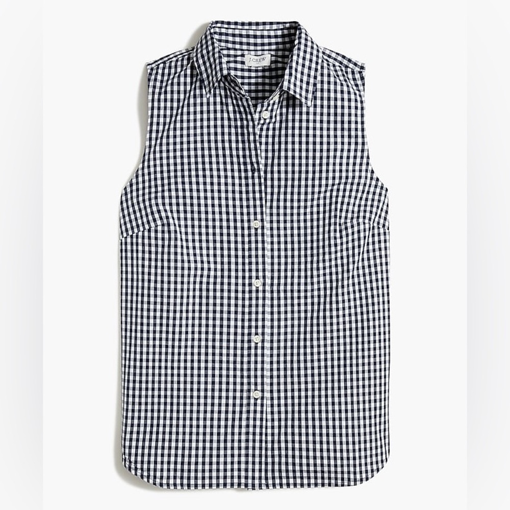 J Crew Gingham button-up shirt in signature fit Sz M